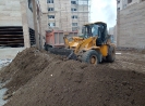 خاکبرداری محوطه سازی مرحله دوم 2-12-1398